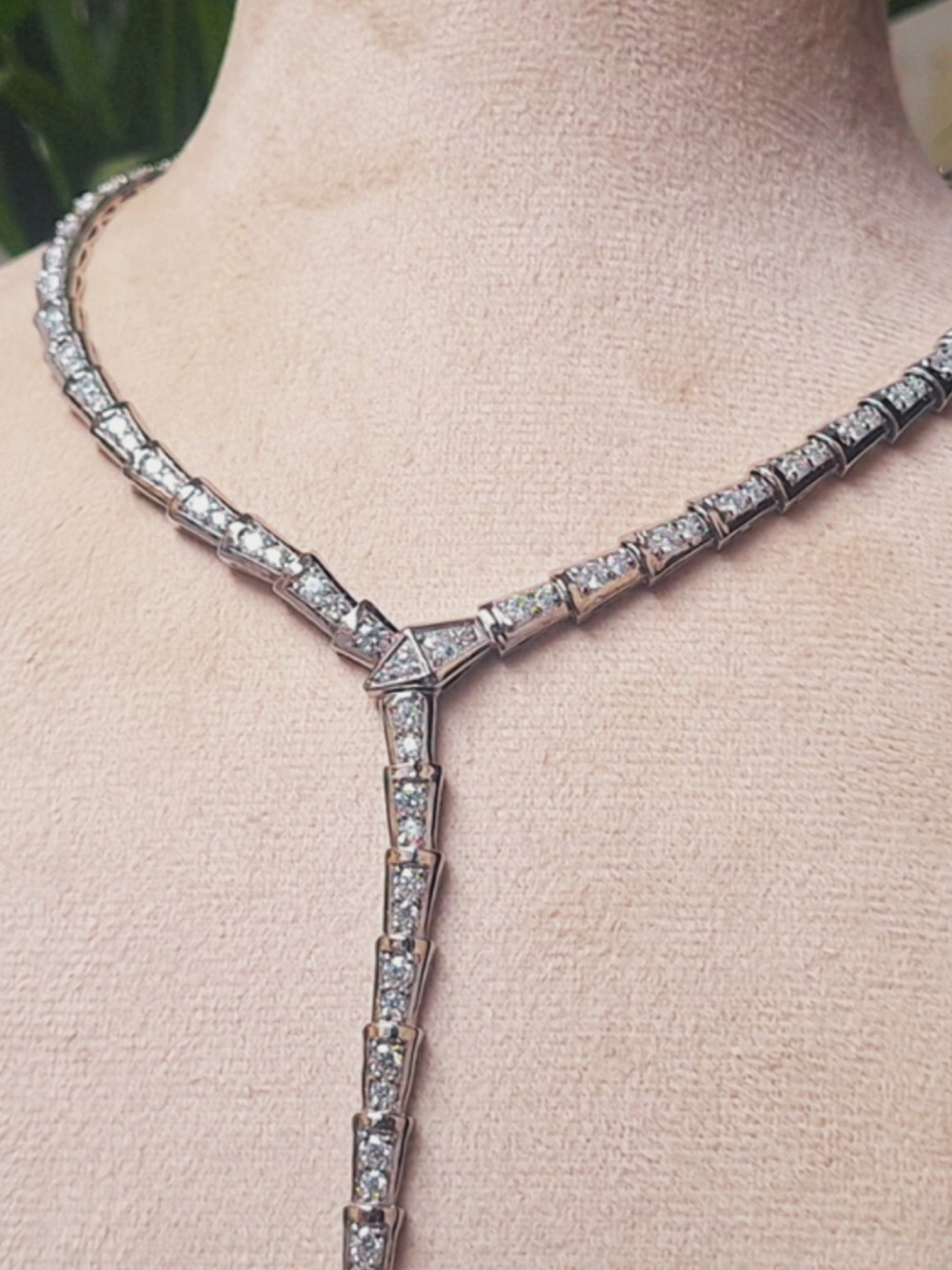 Sterling Silver (925 stamped) Snake Necklace